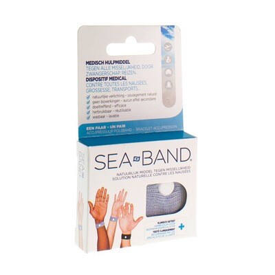 SEA BAND POLSBANDJES VOLWASSENE GRIJS 2 SEA BAND POLSBANDJES VOLWASSENE GRIJS 2