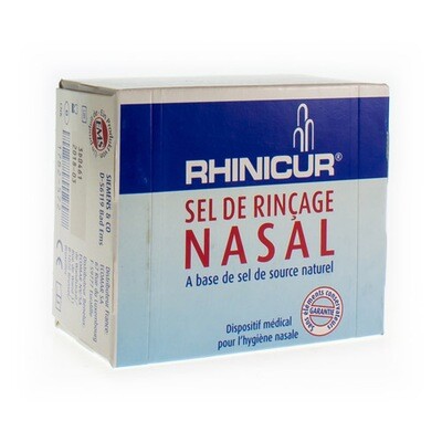 RHINICUR NASAAL SPOELZOUT ZAKJE 20X2,5G RHINICUR NASAAL SPOELZOUT ZAKJE 20X2,5G
