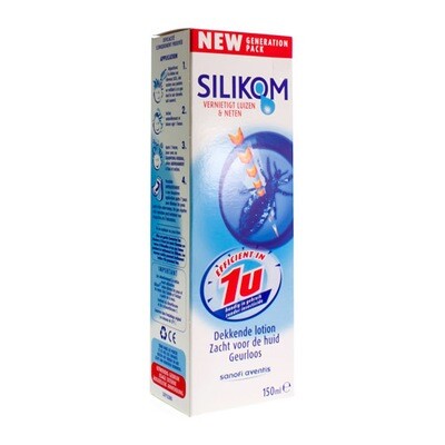 SILIKOM LOTION TEGEN LUIZEN 150ML SILIKOM LOTION TEGEN LUIZEN 150ML