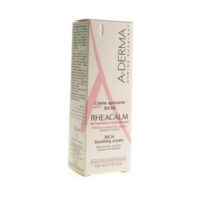 ADERMA RHEACALM CR VERZACHTEND RIJK TUBE 40ML ADERMA RHEACALM CR VERZACHTEND RIJK TUBE 40ML