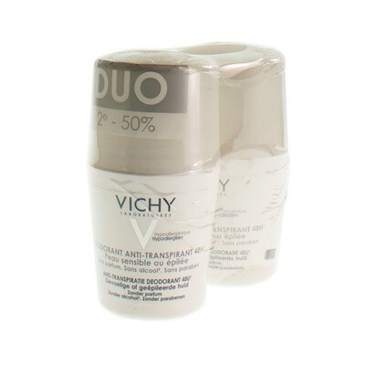VICHY DEO GEV. H-GEEPILEERD ROLLER 48U DUO 2X50ML VICHY DEO GEV. H-GEEPILEERD ROLLER 48U DUO 2X50ML