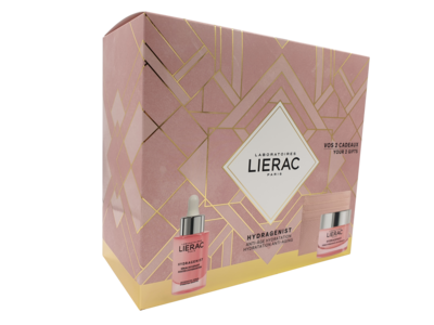 LIERAC SET HYDRAGENIST CREME + SERUM + KAARTHOUDER LIERAC SET HYDRAGENIST CREME + SERUM + KAARTHOUDER