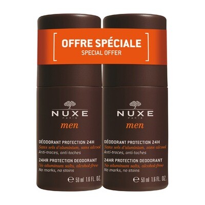 NUXE MEN DEO BESCHERMING 24U DUO ROLL-ON 2X50ML NUXE MEN DEO BESCHERMING 24U DUO ROLL-ON 2X50ML