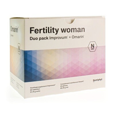 FERTILITY WOMAN DUO 60 TABL IMPROV.+60 CAPS OMARIN FERTILITY WOMAN DUO 60 TABL IMPROV.+60 CAPS OMARIN