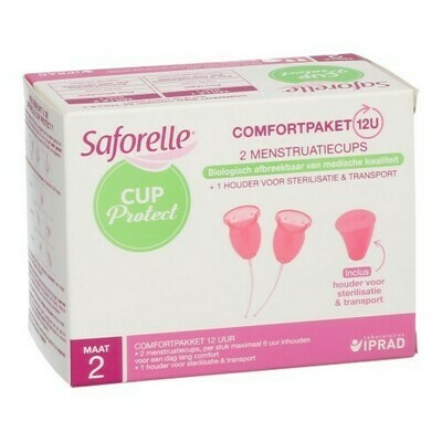 SAFORELLE CUP PROTECT MENSTRUATIE CUPS T2 2 SAFORELLE CUP PROTECT MENSTRUATIE CUPS T2 2