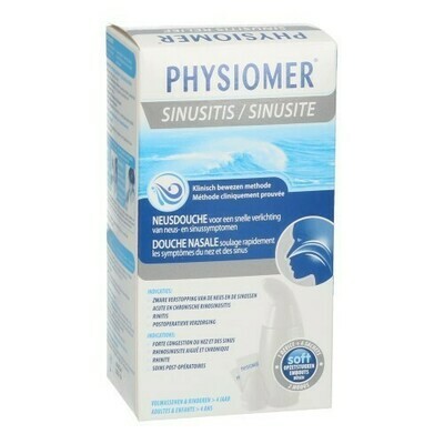 PHYSIOMER NEUSDOUCHE + ZEEZOUT ZAKJE 6 PHYSIOMER NEUSDOUCHE + ZEEZOUT ZAKJE 6
