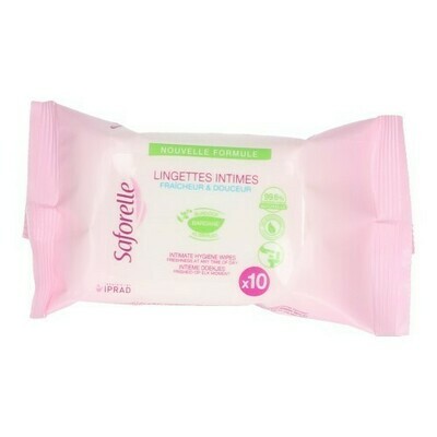 SAFORELLE LINGETTES FLUSHABLE POCKET 10 SAFORELLE LINGETTES FLUSHABLE POCKET 10