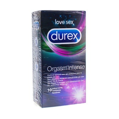 DUREX ORGASM INTENS CONDOMS 10 DUREX ORGASM INTENS CONDOMS 10