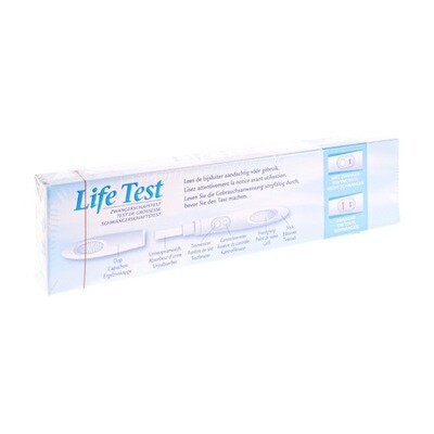 LIFETEST ZWANGERSCHAPSTEST STICK 1 -2,5EUR PROMO LIFETEST ZWANGERSCHAPSTEST STICK 1 -2,5EUR PROMO