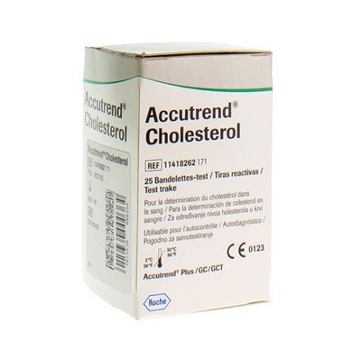 ACCUTREND CHOLESTEROL STRIPS 25 11418262165 ACCUTREND CHOLESTEROL STRIPS 25 11418262165