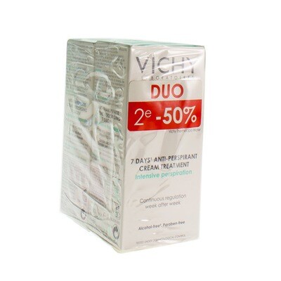 VICHY DEO TRANSP. INTENSE CREME 7D DUO 2X30ML VICHY DEO TRANSP. INTENSE CREME 7D DUO 2X30ML
