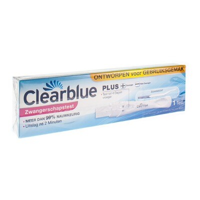 CLEARBLUE PLUS ZWANGERSCHAPSTEST 1 CLEARBLUE PLUS ZWANGERSCHAPSTEST 1
