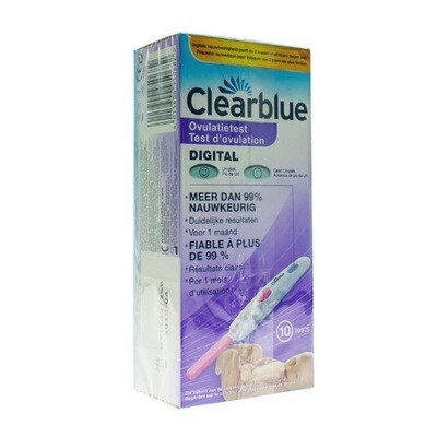 CLEARBLUE DIGITAL OVULATIETEST 10 CLEARBLUE DIGITAL OVULATIETEST 10