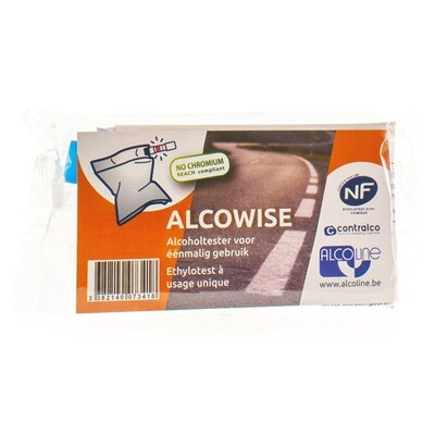 ALCOWISE ALCOHOLTESTER EENMALIG GEBRUIK ALCOWISE ALCOHOLTESTER EENMALIG GEBRUIK