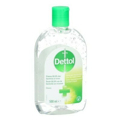 DETTOL DESINFECTERENDE HANDGEL CLASSIC 500ML DETTOL DESINFECTERENDE HANDGEL CLASSIC 500ML