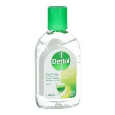 DETTOL DESINFECTERENDE HANDGEL CLASSIC 200ML DETTOL DESINFECTERENDE HANDGEL CLASSIC 200ML