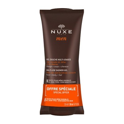 NUXE MEN DOUCHE GEL MULTI GEBRUIK DUO TUBE 2X200ML NUXE MEN DOUCHE GEL MULTI GEBRUIK DUO TUBE 2X200ML
