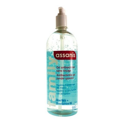 ASSANIS FAMILY GEL A/BACTERIEEL Z/SPOELEN 980ML ASSANIS FAMILY GEL A/BACTERIEEL Z/SPOELEN 980ML