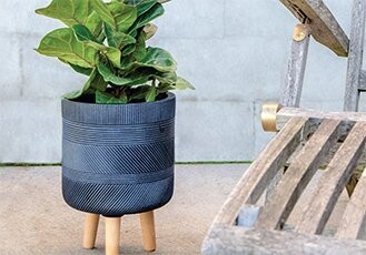 Textured plant stand - Large