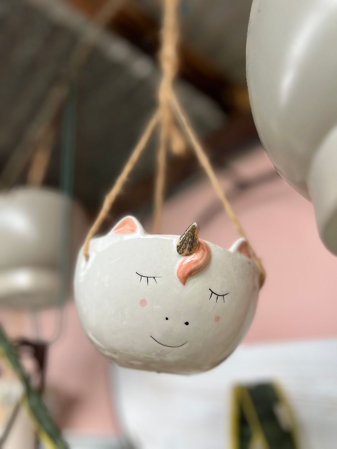 Hanging planter Unicorn