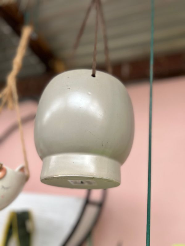 Hanging planter -Ball style green (small)