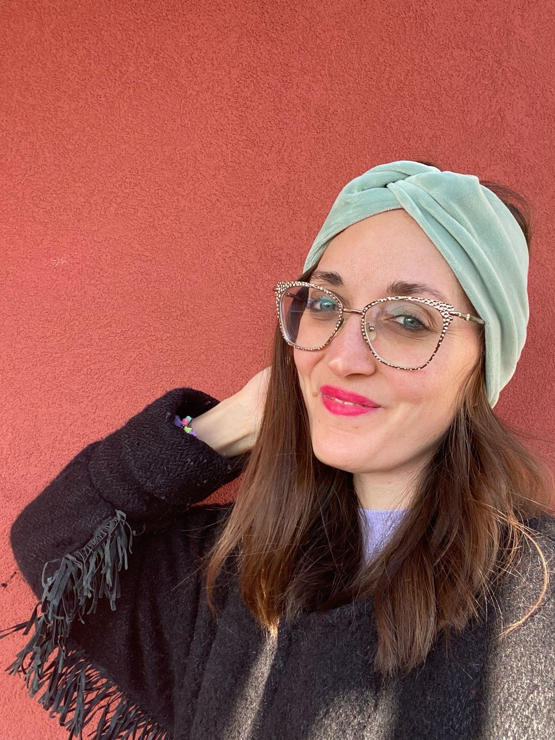 Fascia capelli in ciniglia