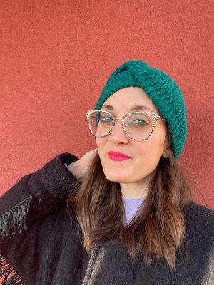 Fascia capelli in misto lana