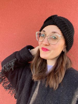 Fascia capelli in misto lana