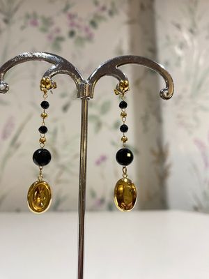 Orecchini acciaio e pietre dure