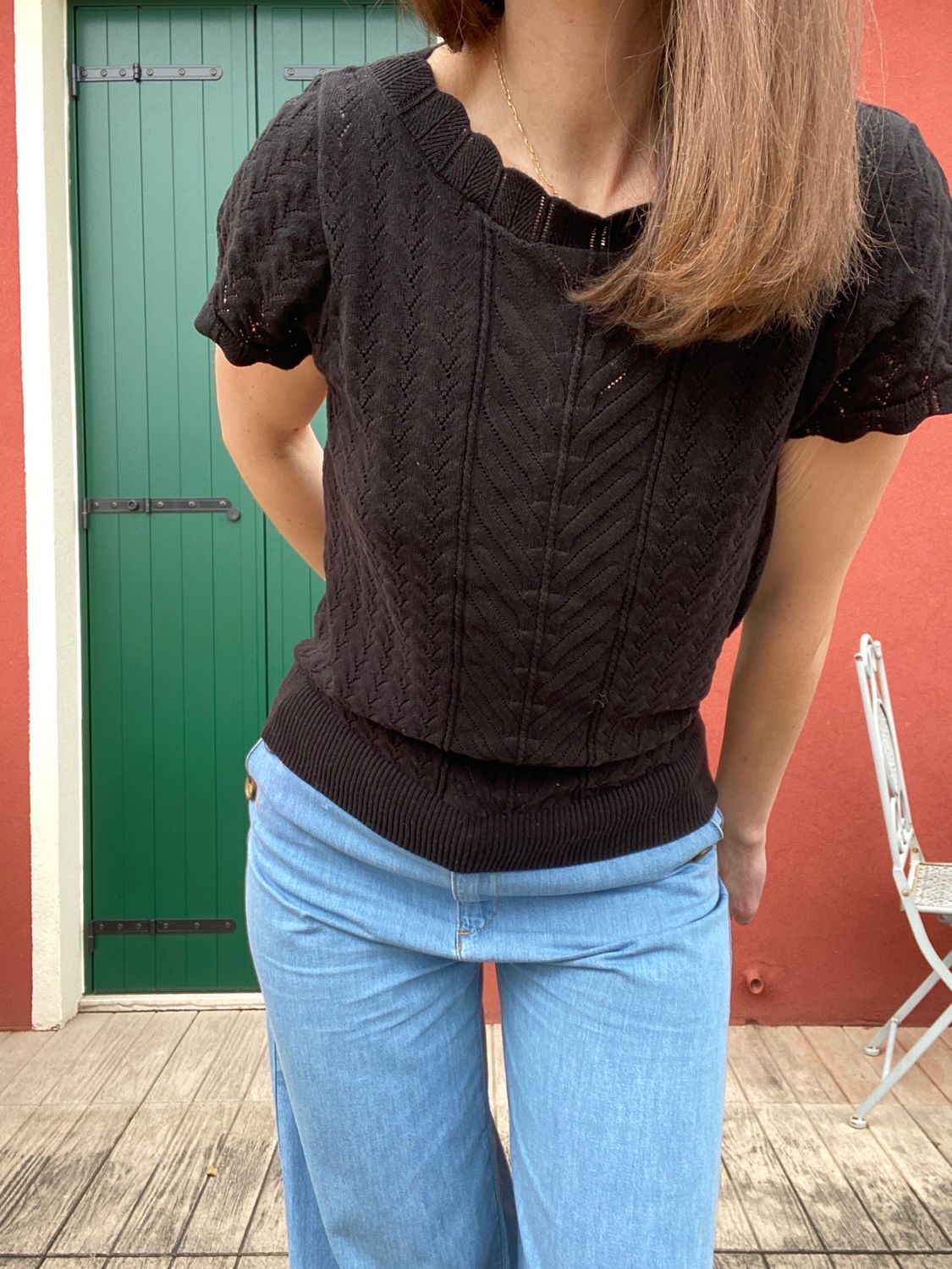 Maglia cotone/lino