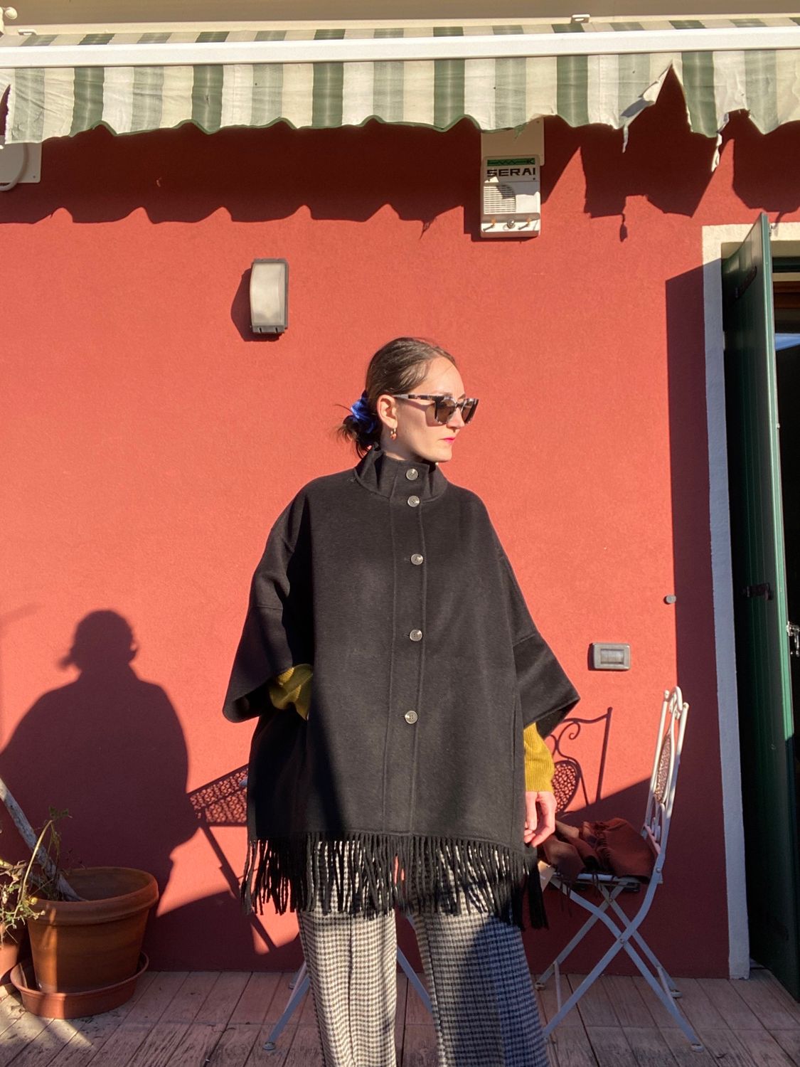 Cappa/giacca misto lana