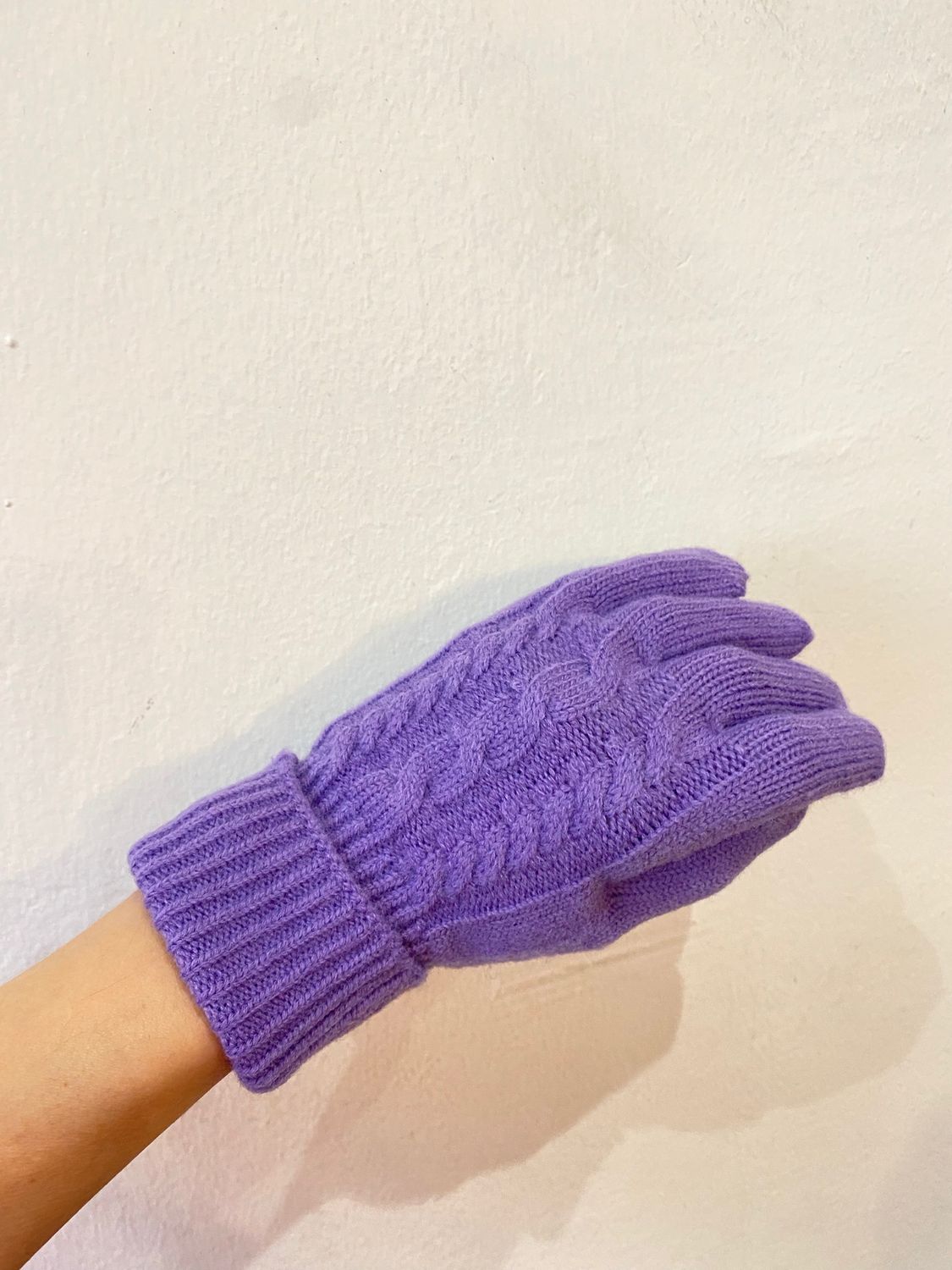 Guanti misto cashmere