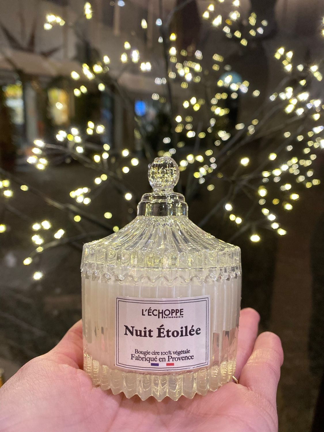 Candela con cera di soia Notte stellata