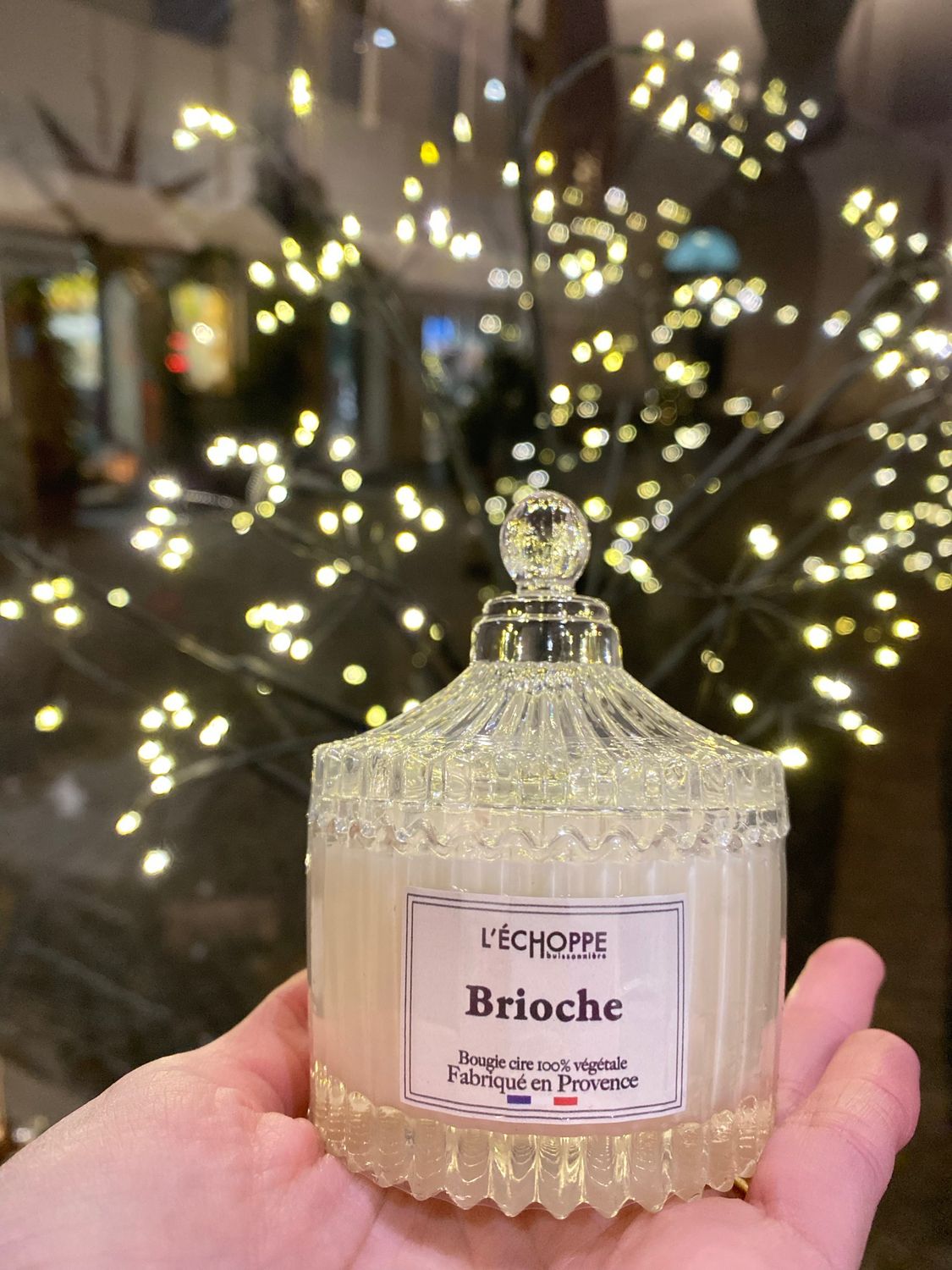 Candela con cera di soia Brioche