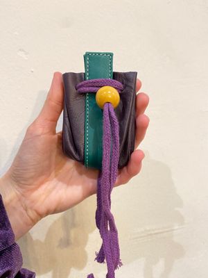 Portamonete a sacchettino in pelle