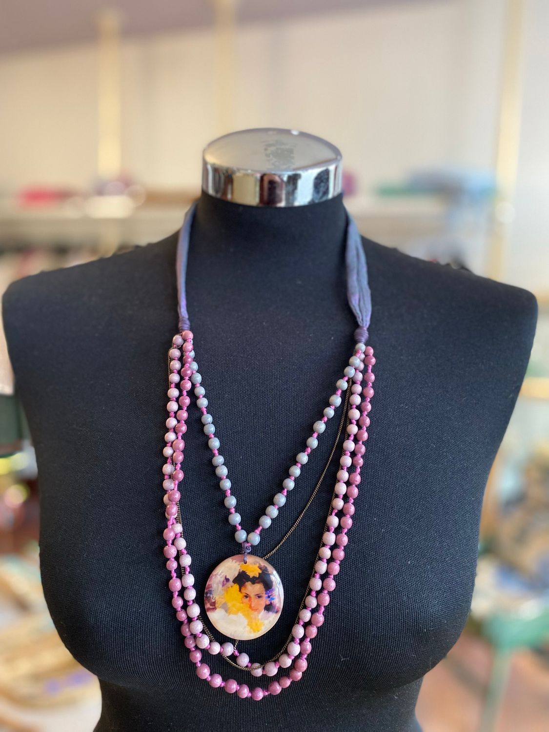 Collana resina quadro