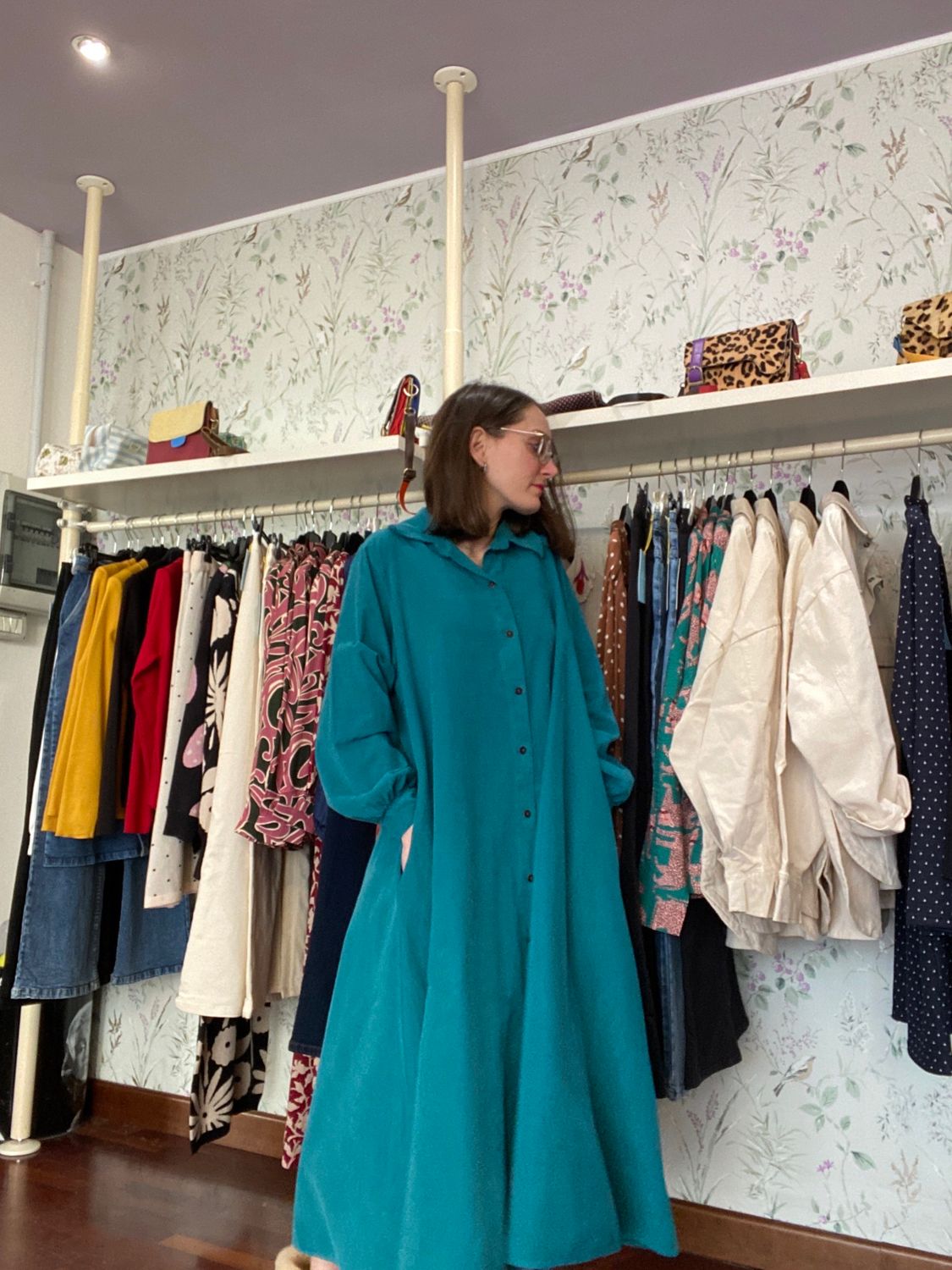 Abito velluto cotone