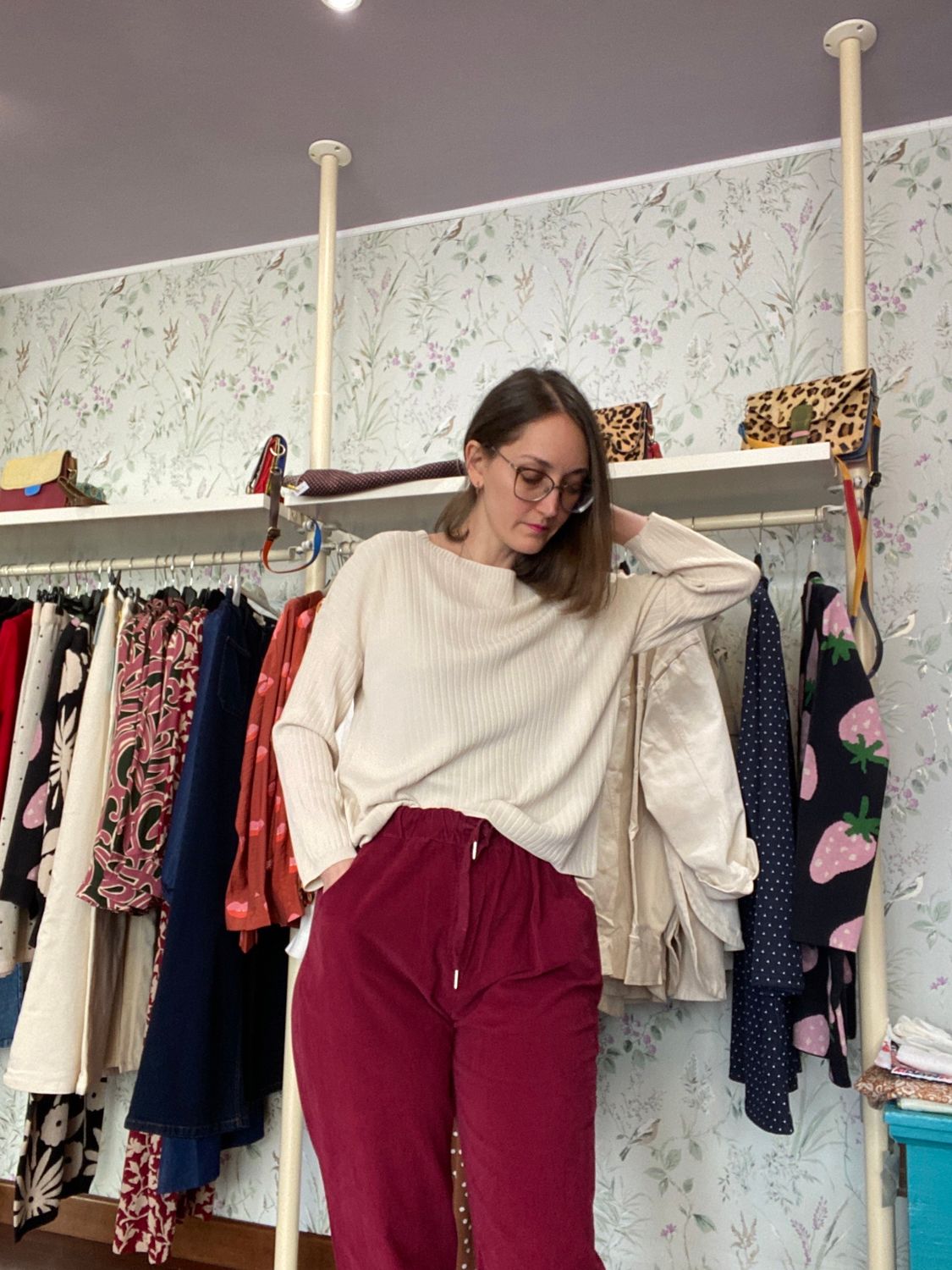 Pantaloni velluto cotone