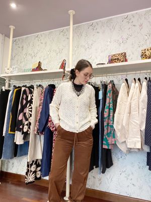 Pantaloni velluto cotone