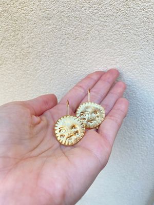 Orecchini sole acciaio
