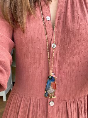 Collana lunga acciaio