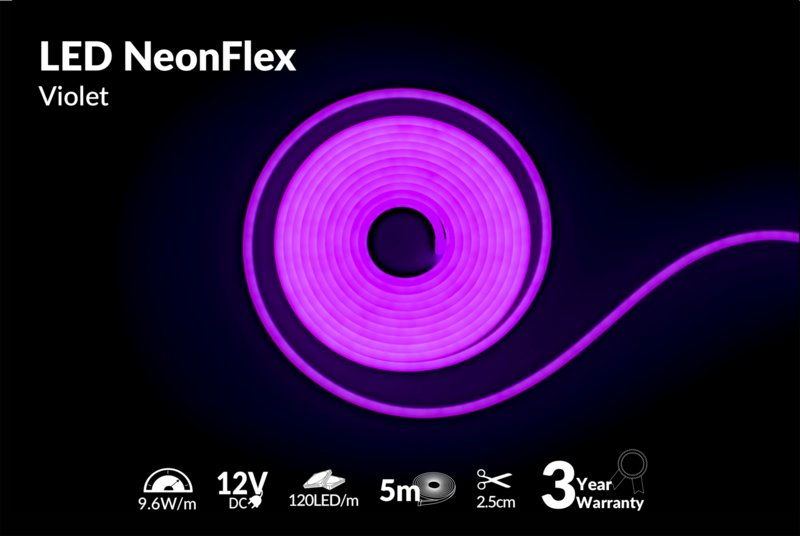 Neon Flex (6mm x 12mm) - Violet (5m)