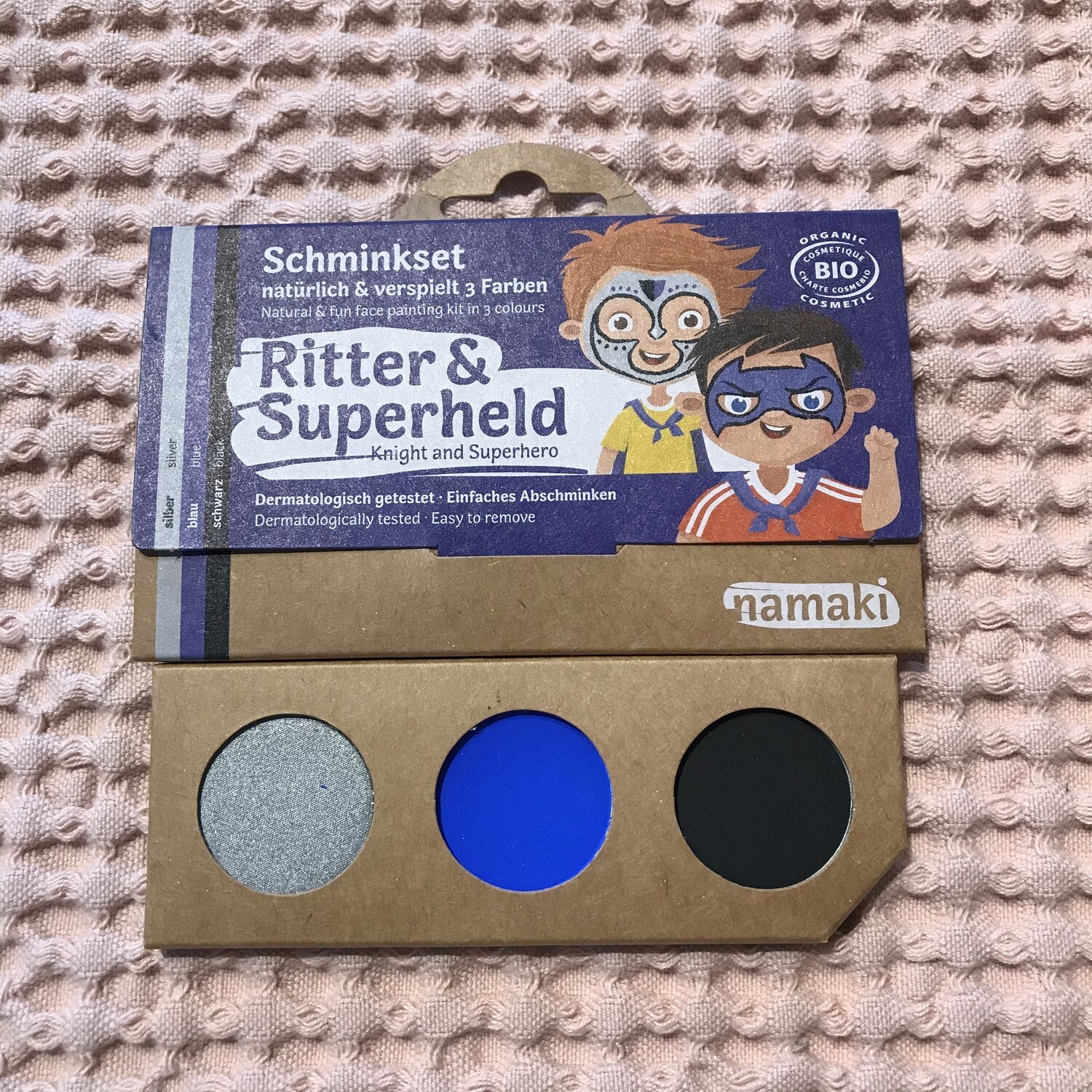 Bio Kinderschminke Ritter& Superheld  3x25g