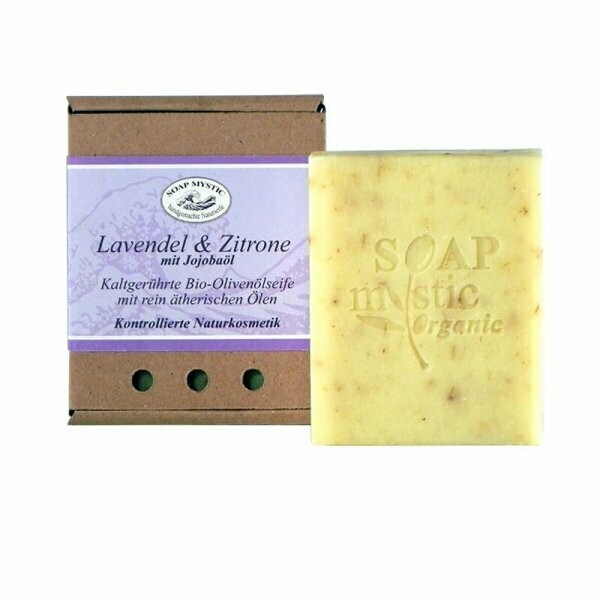 SOAPMYSTIC- Bio Olivenölseife "Lavendel & Zitrone" 100g