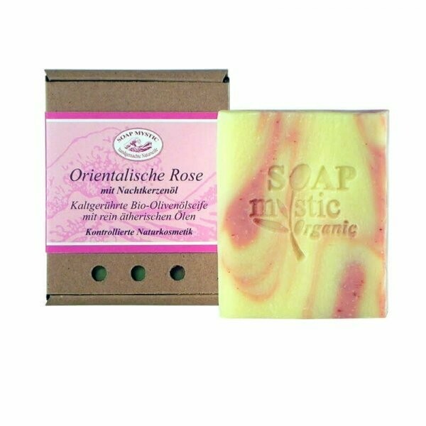 SOAPMYSTIC- Bio Olivenölseife "Orientalische Rose" 100g