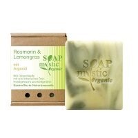 SOAPMYSTIC- Bio Olivenölseife "Rosmarin & Lemongras" 100g