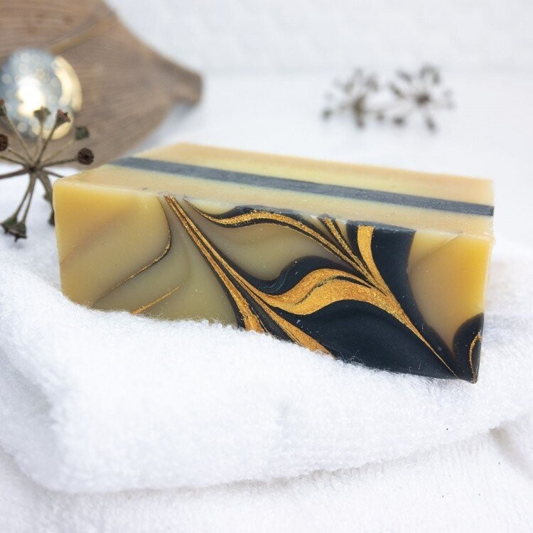 SAUBERKUNST- Vegane Seife "Mayan Gold" 100g