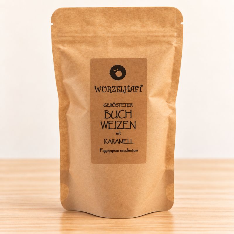 Gerösteter Buchweizen mit Karamell, 120 g Gerösteter Buchweizen mit Karamell, 120 g