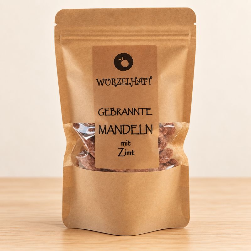 Gebrannte Mandeln mit Zimt – 100 g Gebrannte Mandeln mit Zimt – 100 g