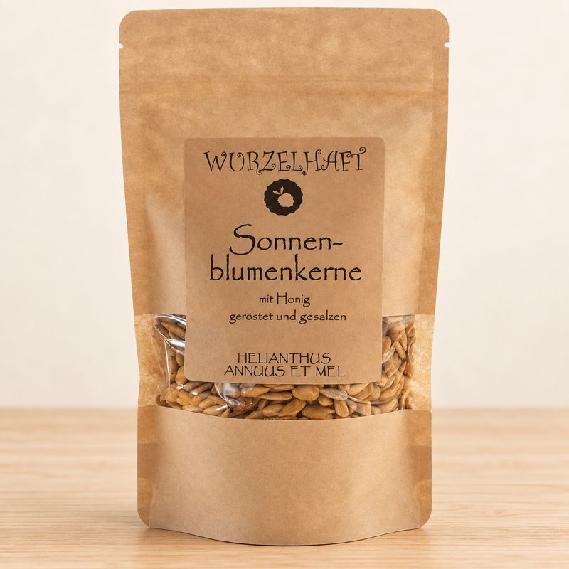 Sonnenblumenkerne mit Honig – geröstet und gesalzen, 175 g